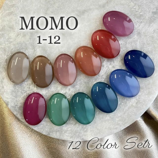 カラージェル MOMO by nail for all 3g 12色セット 01-12 | nail for all