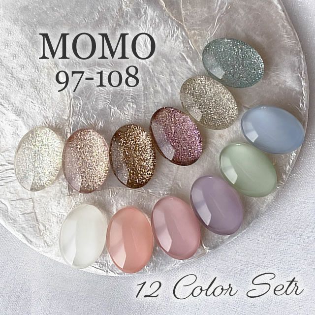 ニュアンスネイル 脆く カラージェル MOMO by nail for all 3g 12色 